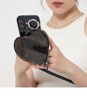 ＜ajew＞PVC HEART PLANET POCKET iPhone16ケース