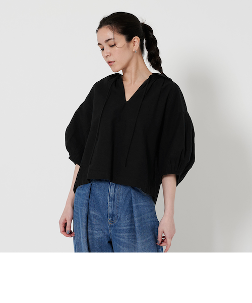 美品☆ユナイテッドアローズ　リネン100% 大人スキッパー ゆったりブラウス UNITED ARROWS（ユナイテッドアローズ）の「フェイクリネン