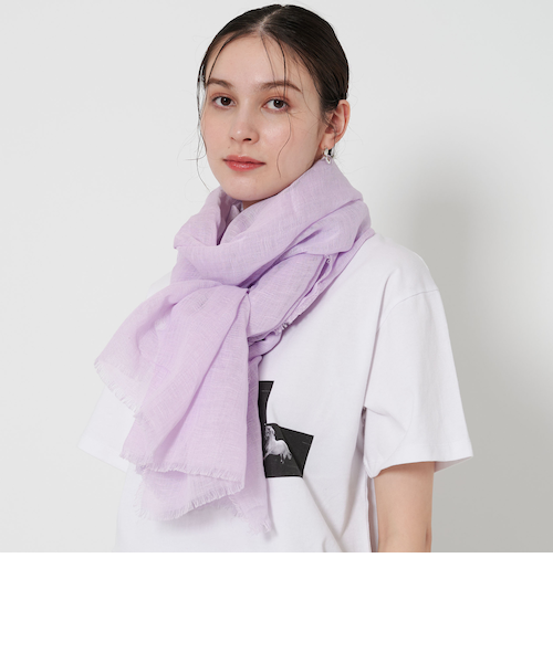極美品✨ユナイテッドアローズ　ストール付き　薄手ウールコート　水色 ビューティアンドユースユナイテッドアローズ 極美品 ウール