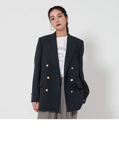 まかろに　ビューティーアンドユース　スタンドダブルテーラードコート まかろに ビューティーアンドユース スタンドダブルテーラード