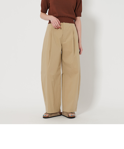 25SS今季新品　接触冷感 BEAUTY&YOUTH タック カーブパンツ BEAUTY&YOUTH UNITED ARROWS｜タック カーブパンツ -接触冷感