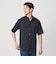 【WEB限定 WARDROBE SMART】ドレープ  バンドカラー スキッパーシャツ