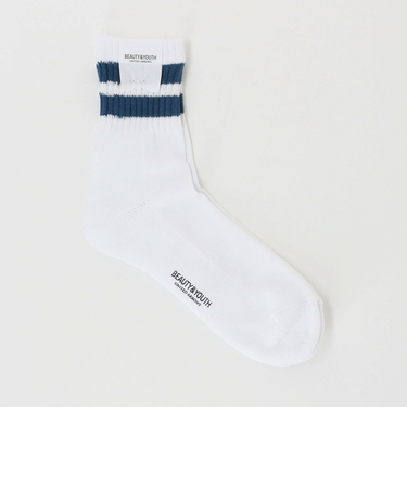 ツーライン ソフト パイル クウォーター ソックス