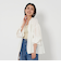【WEB限定】コットンレーヨン シャーリングブラウスII -ウォッシャブル-