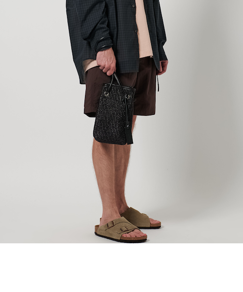 新品 BEAUTY&YOUTH LA UNIQAサマーパースハンドバッグ 巾着 新品 BEAUTY&YOUTH LA UNIQAサマーパースハンドバッグ 巾着