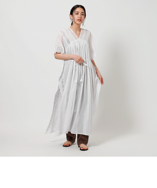 【新品未使用】ne Quittez pas ロングドレス ユナイテッドアローズ BEAUTY&YOUTH UNITED ARROWS｜<ne Quittez pas>リリープリント