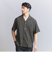 【WEB限定 WARDROBE SMART】 Reflax オープンカラー シャツ