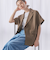 【WEB限定 Wardrobe DAILY MINIMAL】ハーフスリーブ ドルマンジャケット -ウォッシャブル-