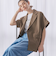 【WEB限定 Wardrobe DAILY MINIMAL】ハーフスリーブ ドルマンジャケット -ウォッシャブル-