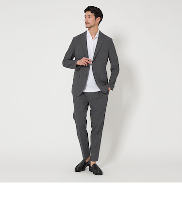 【WEB限定 WARDROBE SMART】グリッドメッシュ セットアップ/ジャケット＆イージーパンツ