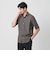【WEB限定 WARDROBE SMART】コットン ワイドカラー スキッパーシャツ
