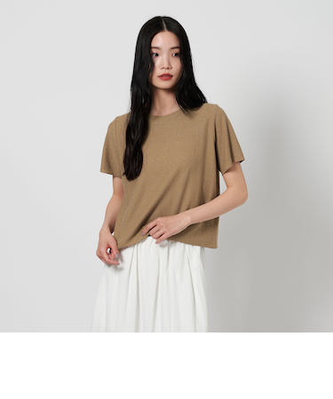 ラメ ショートスリーブ Tシャツ