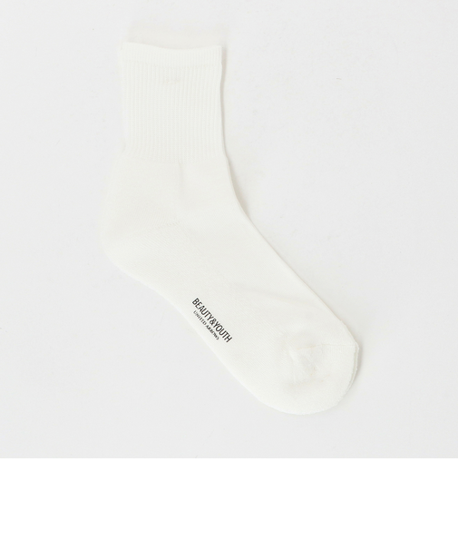 デオドラント リブ パイル クォーター ソックス