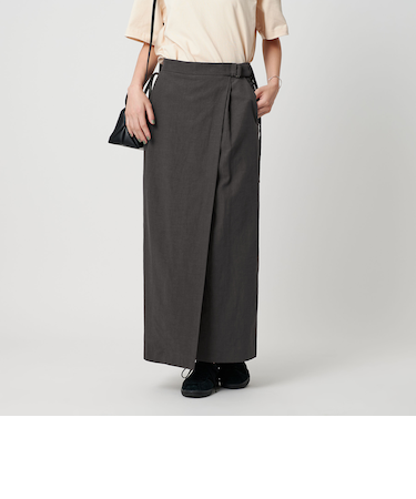 セルロースブレンド ベルトラップスカート
