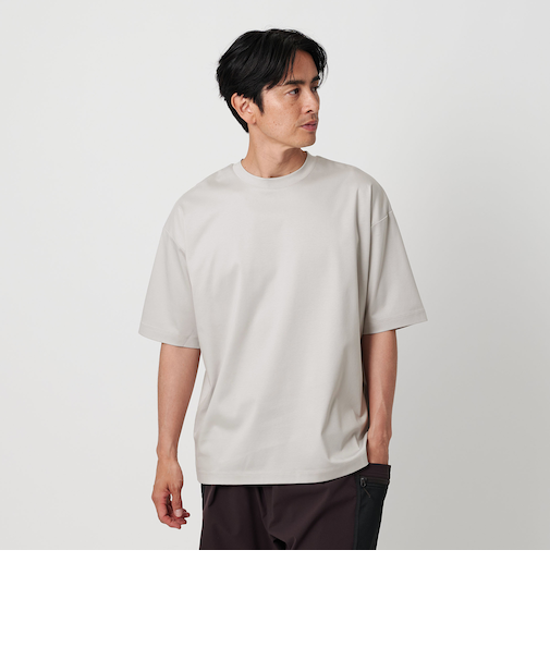 スーパークール クルーネック カットソー -接触冷感 抗菌・防臭‐