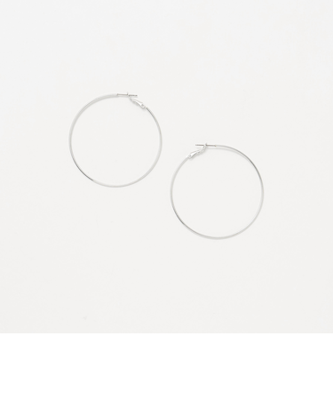 ビッグ メタル フープ ピアス