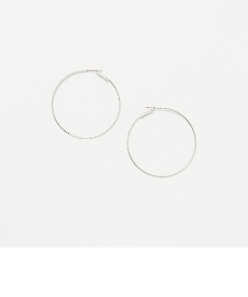 ビッグ メタル フープ ピアス