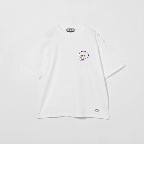 ＜ESPOIR＞Skull エンブロイダリー Tシャツ