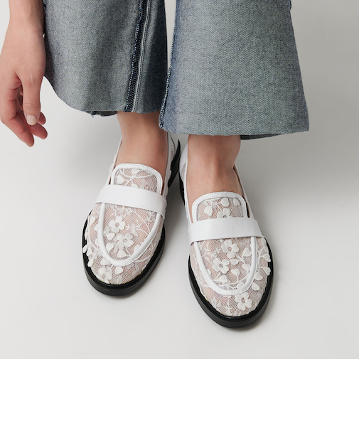 <mollini>FLOLA メッシュ ローファー