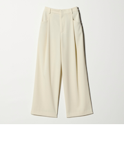 ポリエステルブレンド ツイルバックゴムパンツ