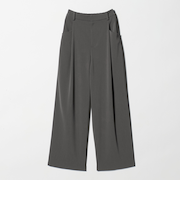 ポリエステルブレンド ツイルバックゴムパンツ