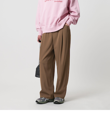 ポリエステルブレンド ツイルバックゴムパンツ