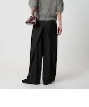 バックラップ タックワイドパンツ -ウォッシャブル-