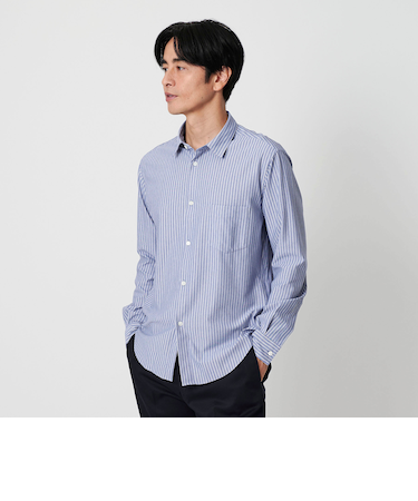 クイック ストレッチ ストライプ レギュラー シャツ SLIM型
