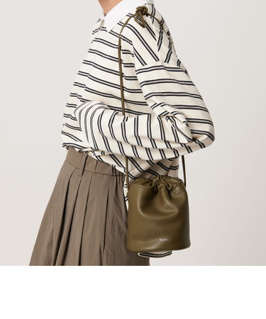 ＜YAHKI＞ミニ レザー ドロスト ショルダーバッグ