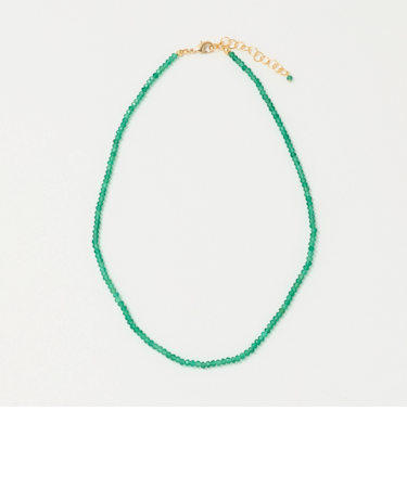 <Causerie>ストーン カット ショートネックレス