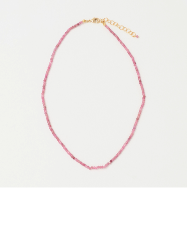 ＜Causerie＞ストーン カット ショートネックレス