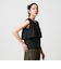 【WEB限定 Wardrobe DAILY MINIMAL】フリルレイヤード ノースリーブカットソー 接触冷感 吸水速乾