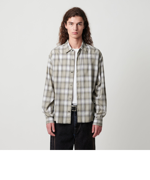 コットン クロップド シャツ