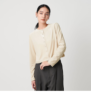 ベロアコンパクト カーディガン