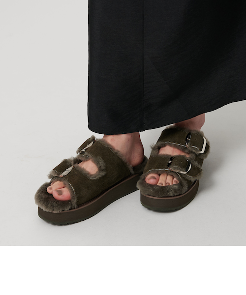 EMU Australia ムートンサンダル 別注】＜EMU Australia＞ムートン バックル サンダル｜ビューティー