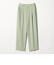 タックワイドストレートパンツ ウォッシャブル