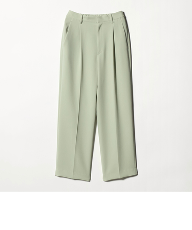 タックワイドストレートパンツ ウォッシャブル
