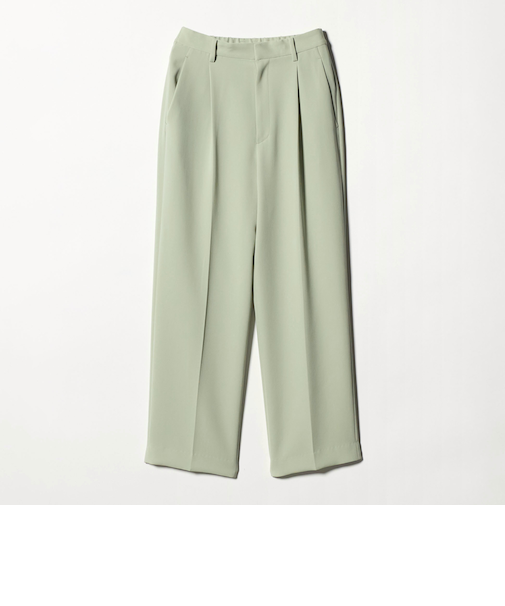 タックワイドストレートパンツ ウォッシャブル