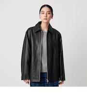 シープレザー フロントジップ ジャケット