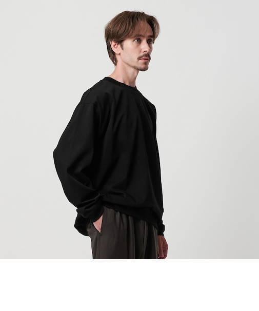 ファイン グロッシー コットン スウェットTシャツ