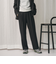 ポリエステルブレンド バックゴムストレートパンツ