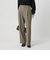 ポリエステルブレンド バックゴムストレートパンツ