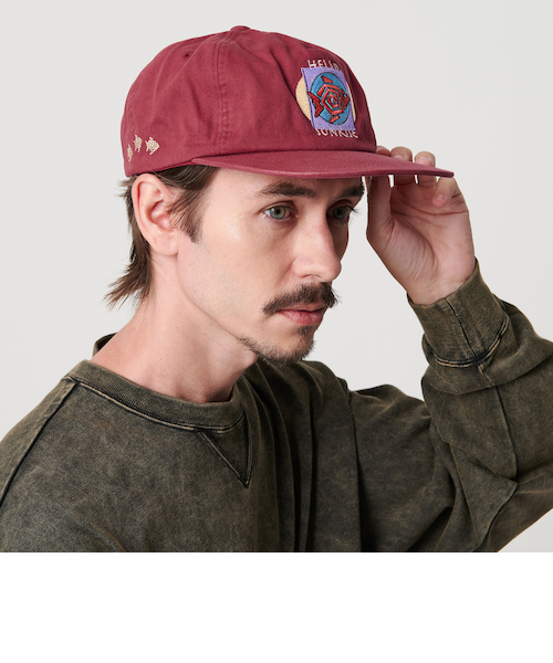 HELLO SUNRISE＞フィッシュ ロゴ リラックス フィット 5パネル