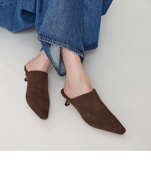 レザーライク ポインテッド ミュール｜ビューティー＆ユース