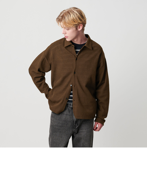 ミラノリブ ポロニット ジャケット 抗菌防臭 ビューティー