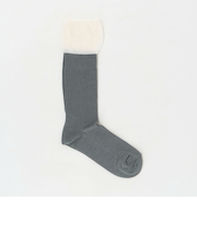 <MES CHAUSSETTES>レイヤードライク リブソックス