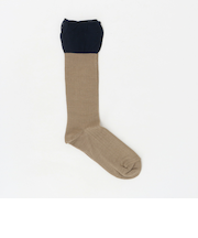 ＜MES CHAUSSETTES＞レイヤードライク リブソックス