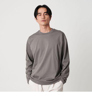 プラチナ ポンチ クルーネック カットソー 抗菌防臭