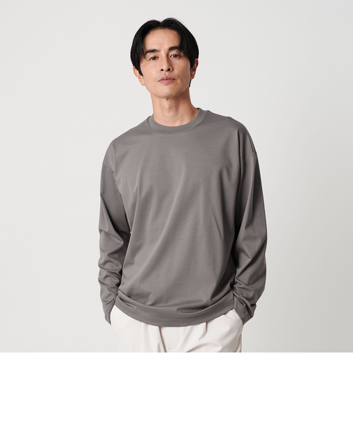 プラチナ ポンチ クルーネック カットソー 抗菌防臭