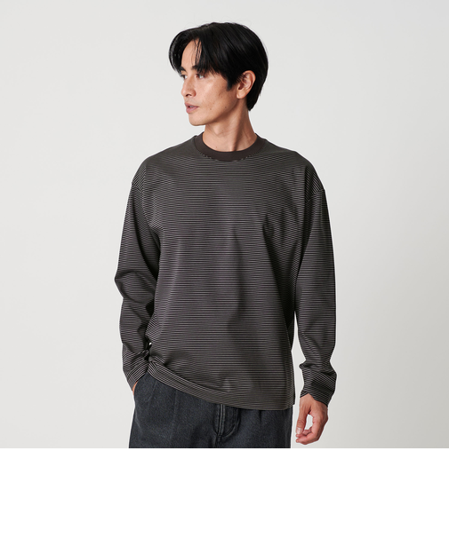 プラチナ ポンチ クルーネック カットソー 抗菌防臭